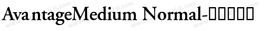 AvantageMedium Normal字体转换
